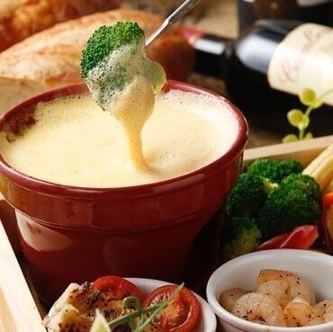 【3時間飲み放題付】チーズフォンデュ食べ放題女子会コース　3480円