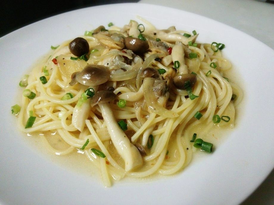 浅利としめじの和風パスタ（800）