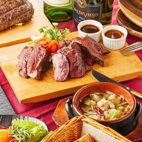 【当日予約ＯＫ】全10品！牛ランプステーキも付いた宴会コース