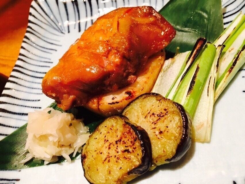 フォアグラの西京味噌焼き