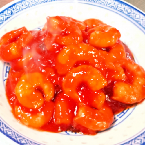 海老のチリソース煮（乾焼蝦仁）