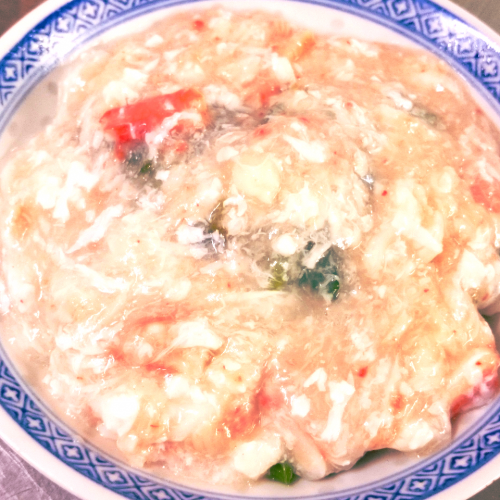 青菜のカニあんかけ（蟹肉扒時菜）