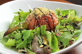 完熟焼きトマトの和え蕎麦