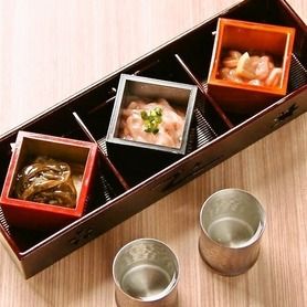 ３種の塩辛盛り合わせ（墨造り、明太）