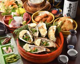 今が旬♪【牡蠣を喰らえコース】お料理9品＆2.5時間飲み放題付き