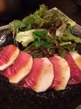 まぐろと長芋のカプレーゼ