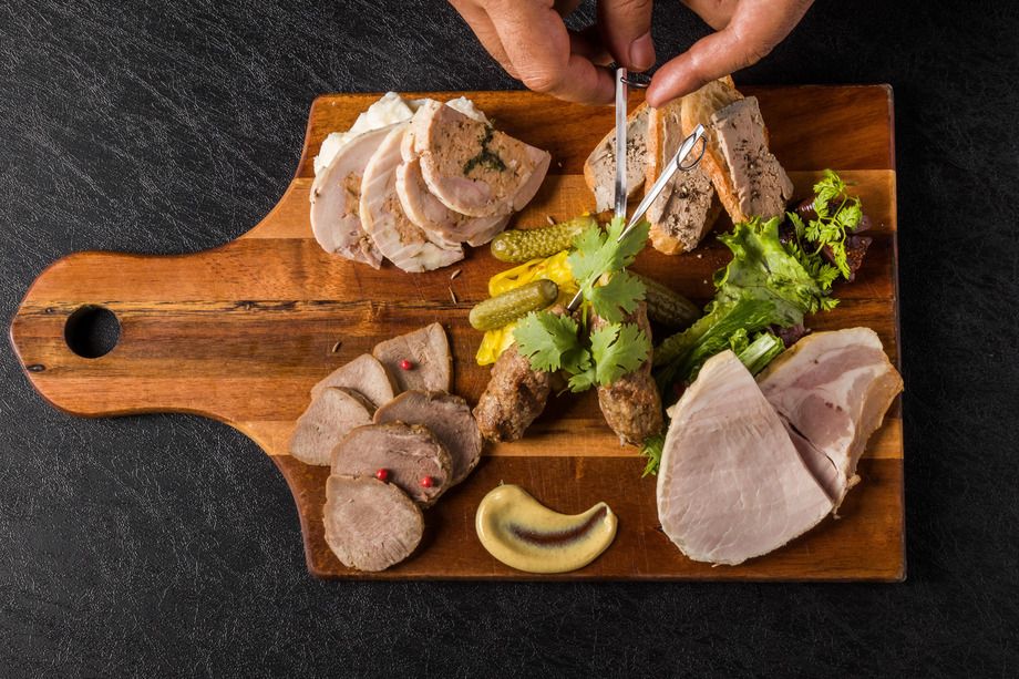 自家製　お肉の冷&温前菜の