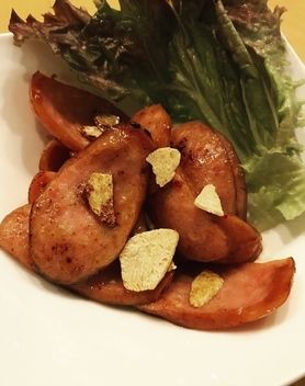 ソーセージガーリック炒め