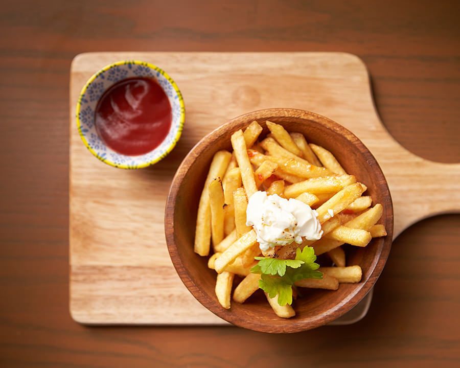 チリソース＆サワークリームポテトフライ（￥５８０）