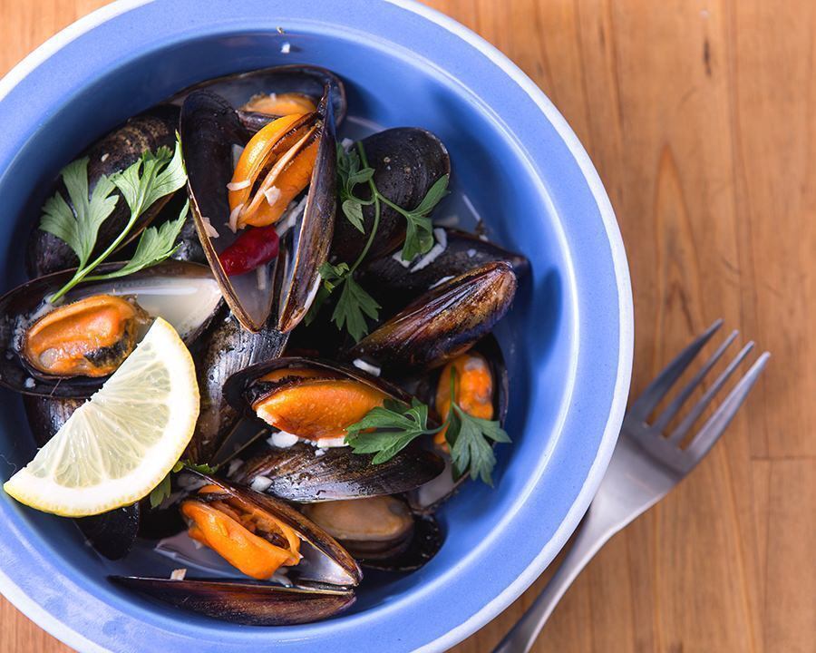 ムール貝のワイン蒸し（￥７８０）