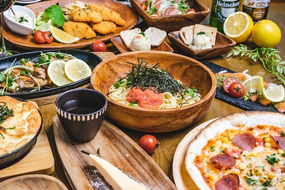 【晩酌家ここ・おまかせコース(全9品+120分飲み放題付き)】