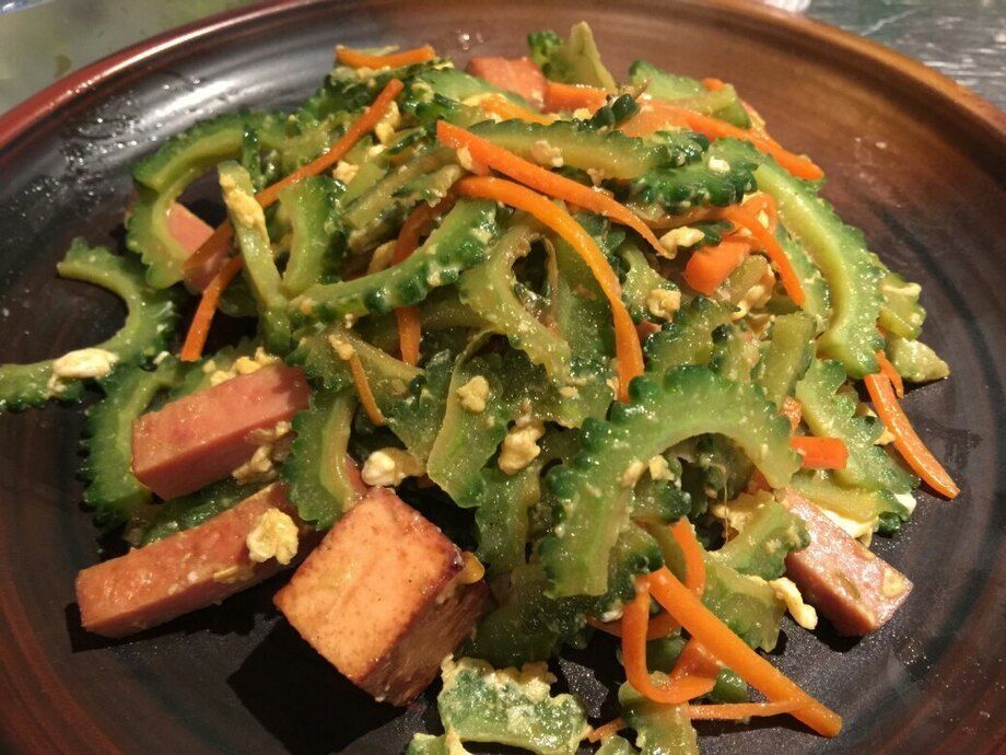 燻製スパム使用！ゴーヤチャンプル