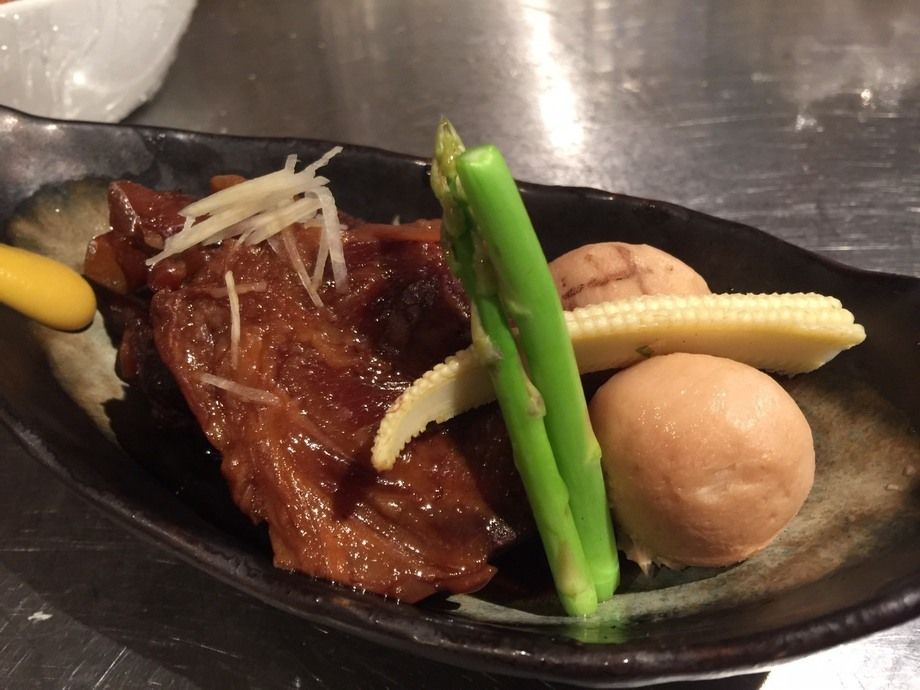 燻製ソーキの炙り