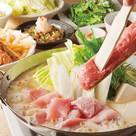 【3500円　大山どり鍋コース】全９品　※鍋から串のコースに変更できます