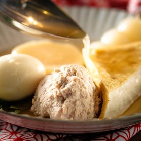 おでん人気5種盛合せ（卵・大根・厚揚げ・手ごねつくね・玉こんにゃく）