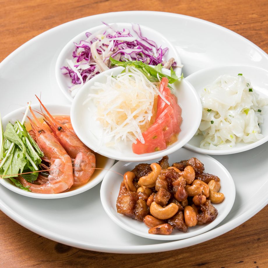 五種前菜盛り合わせ