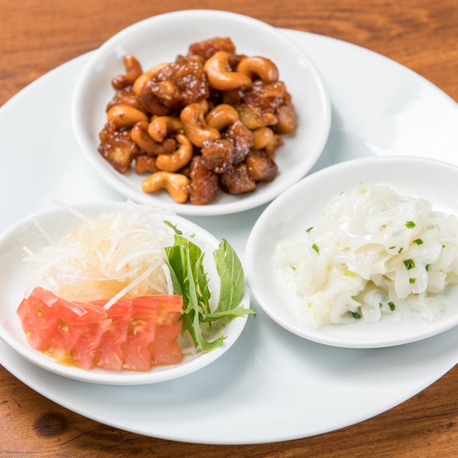 三種前菜盛り合わせ