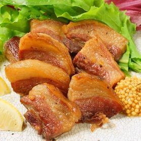 対馬産　猪の燻製バラ肉ベーコン