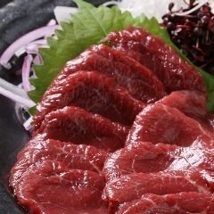 熊本産　馬刺し　赤身のお刺身（980円 （税抜））