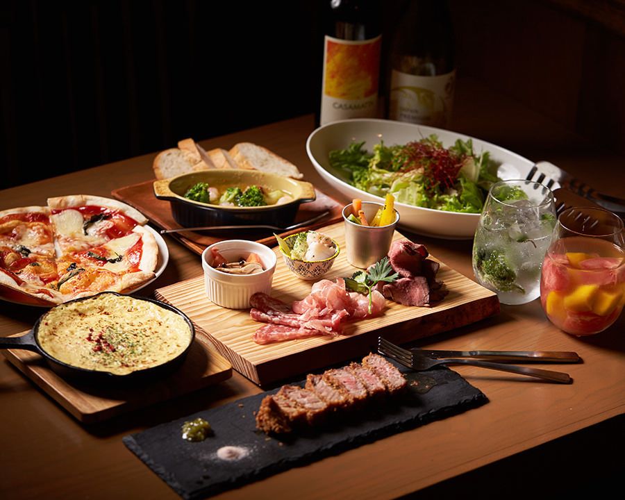  ☆ＮＥＷ OPEN 記念！￥４０００→￥３４８０☆ご宴会・新年会に！バルコラボ肉 1番人気牛レアかつお試しコース！全8品◇女子会限定3ｈ飲み放題 ￥３４８０（￥４０００→￥３４８０）