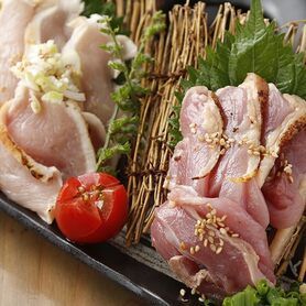 さつま知覧鶏　たたき盛り合わせ