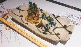 クレソンと蒲鉾の白和え