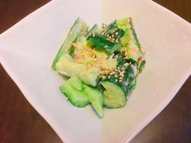 きゅうりの梅マヨ和え