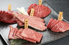 尾崎牛五種盛り