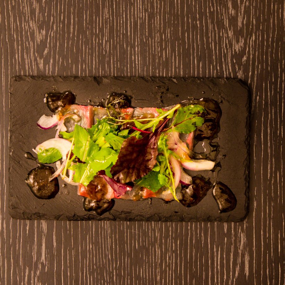 野菜たっぷり鮮魚のカルパッチョ