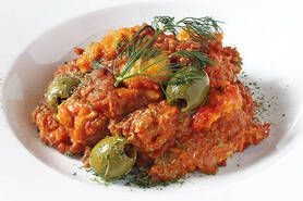 仔牛のオリーブ煮込み