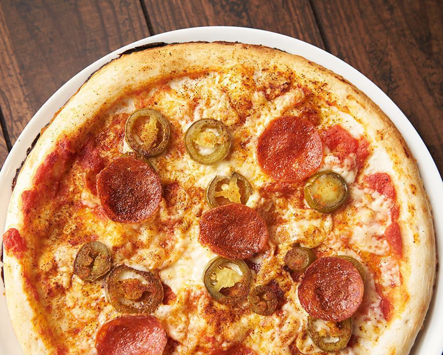 ハラペーニョの激辛メキシカンピザ（￥１１８０（М））