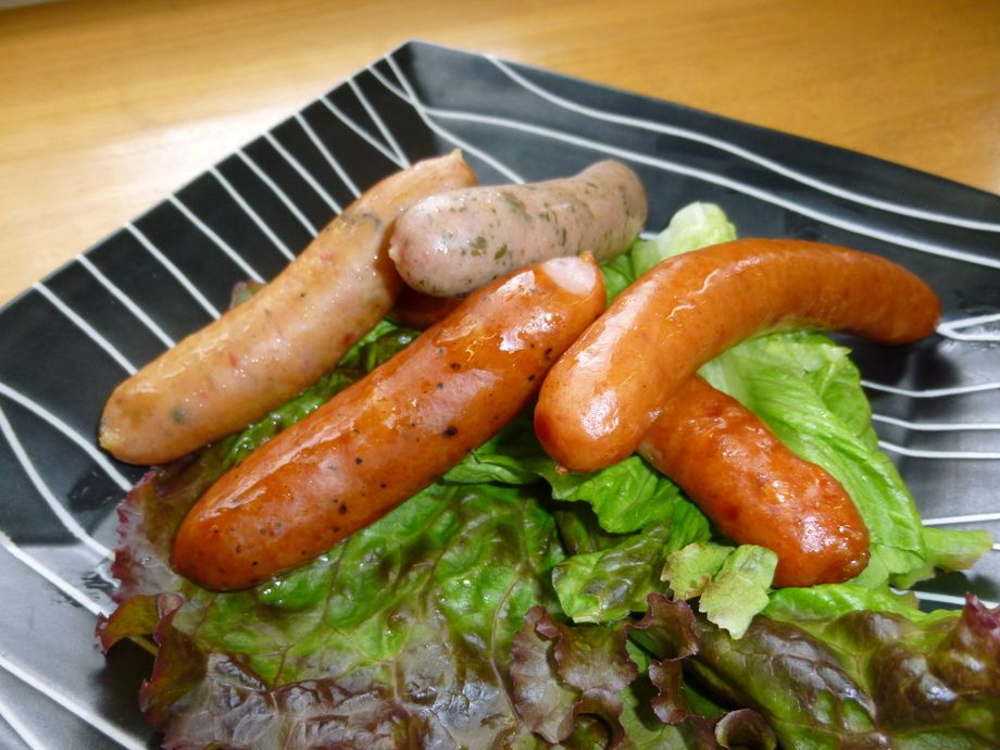 ソーセージ盛り合わせ（￥５５０）