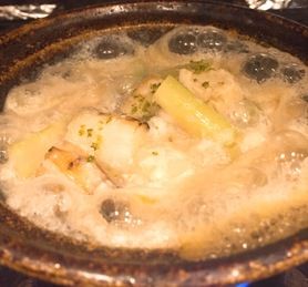 真鱈白子入り、蕪のすり流し