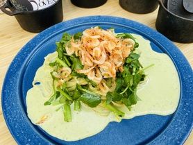 桜エビとクレソンのクリームパスタ