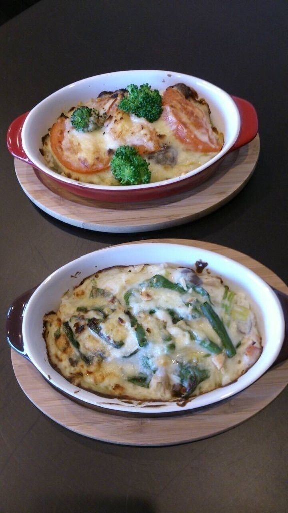 和風ペシャメルソースの野菜ドリア