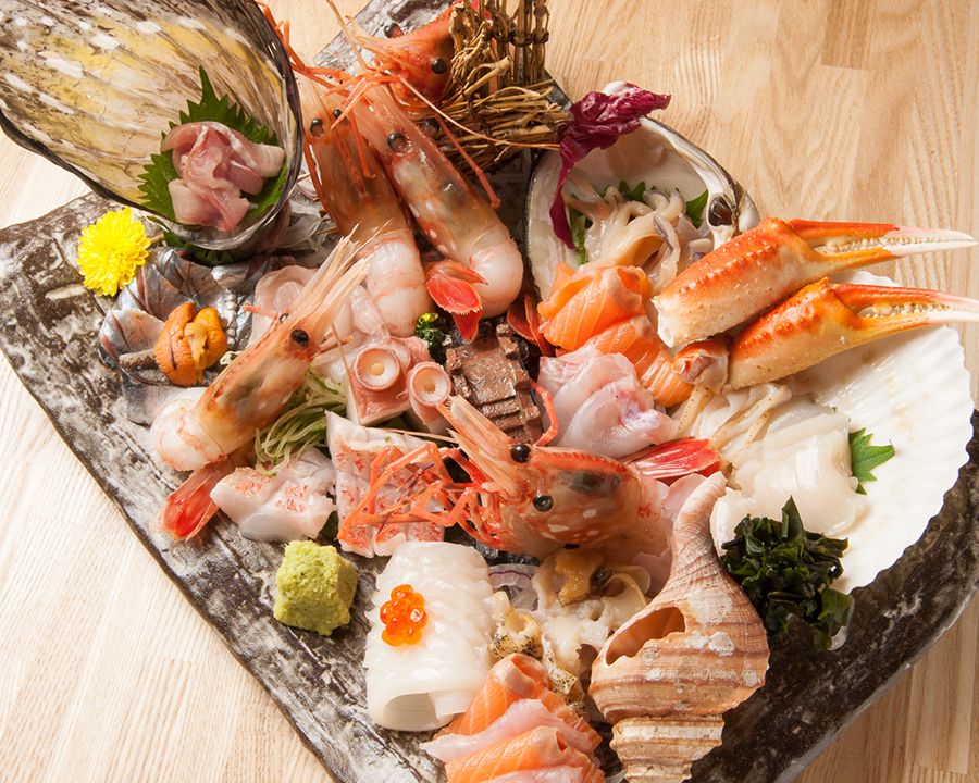 北海道丸ごと刺身なまら盛り