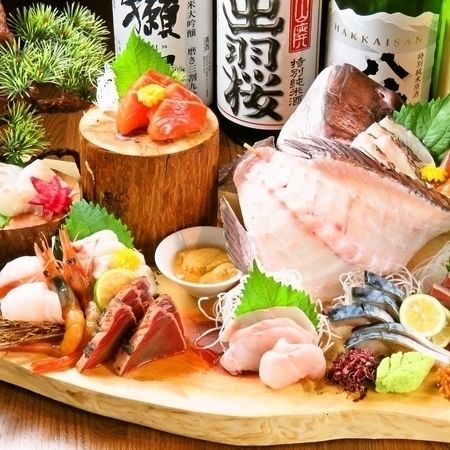 北海道 鮮魚店の味覚鮮魚堪能コース全8品（１２０分飲み放題付き）