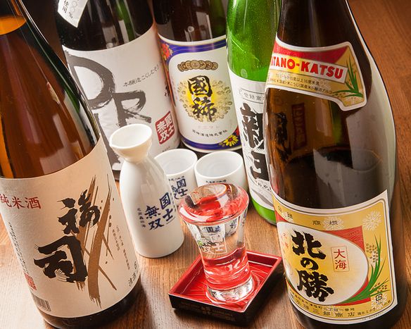 厳選した日本酒を取り揃えております。
