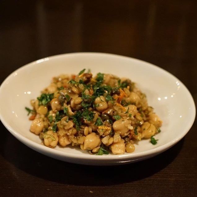 ヒヨコ豆とレンズ豆のアンチョヴィマリネ（600）
