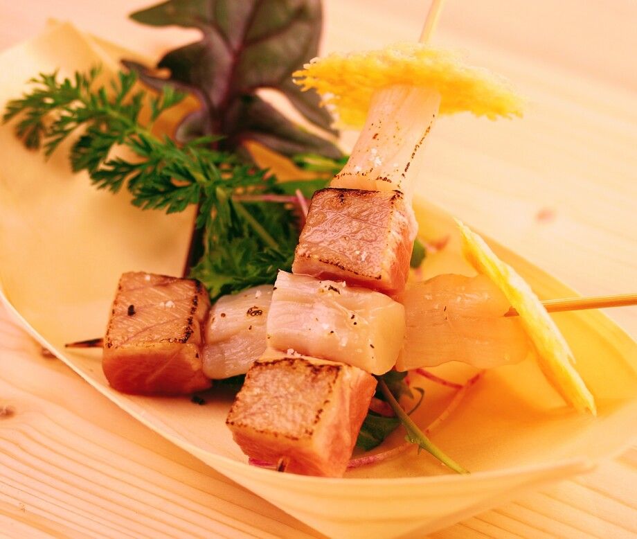 中トロホタテ串　トリュフの香り