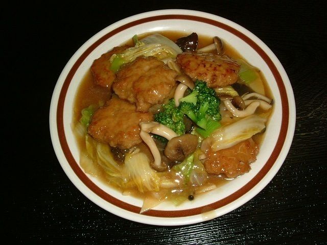 肉団子と野菜のくずかけ（600円）