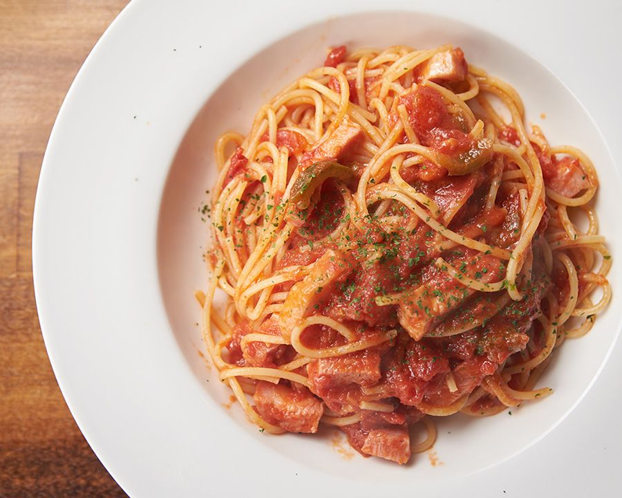 ハラペーニョと厚切りベーコンのアラビアータ（￥１１８０）