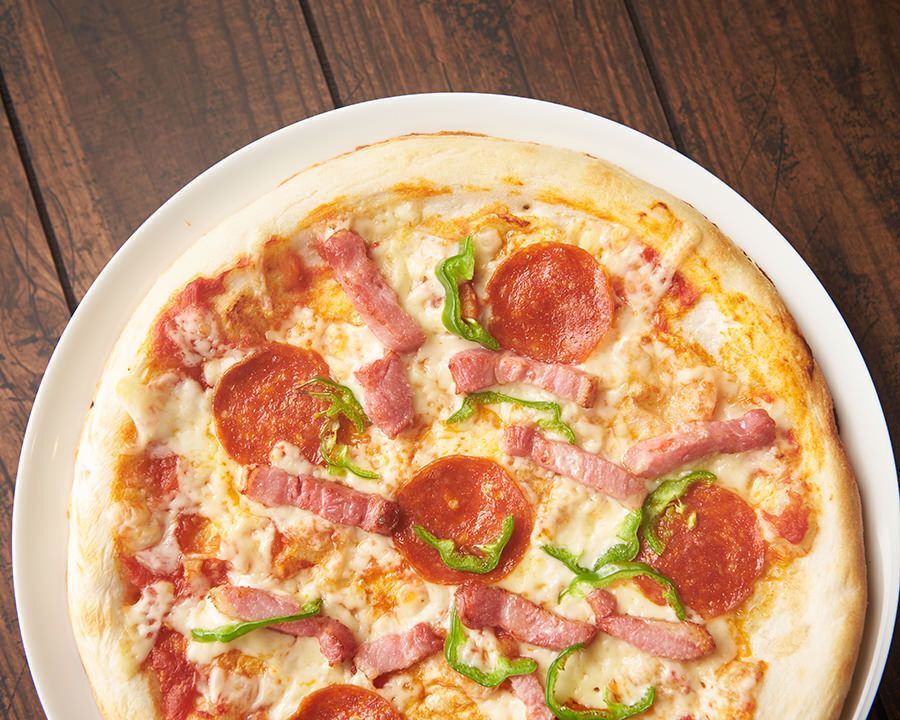 定番 ミックスピザ（Ｍ）（￥１１８０（М））