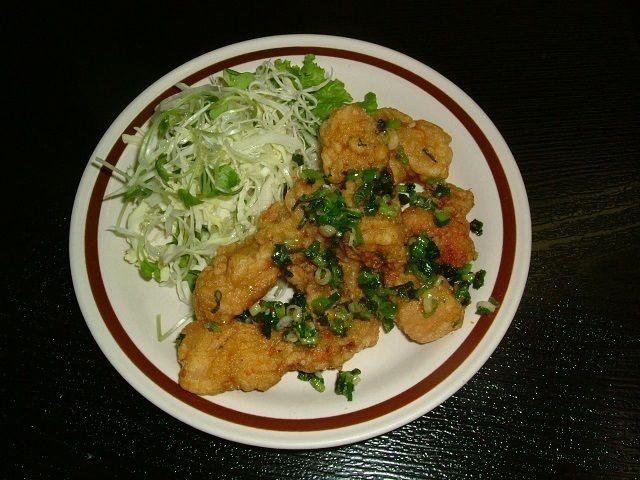 豚天唐辛子炒め　（600円）