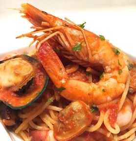 絶品！天使の海老のペスカトーレ