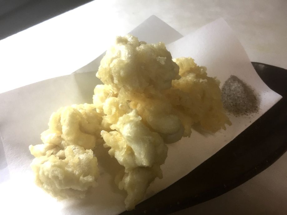 白子の天ぷら（750円）