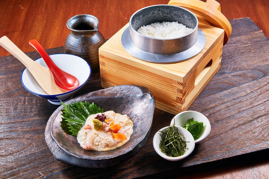 【おすすめ】真鯛の胡麻茶漬け（1,100）