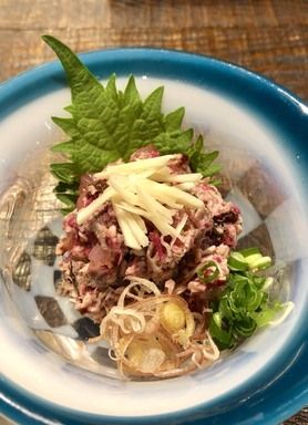 鰹の梅クラゲ和え