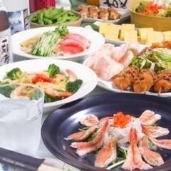 ボリューム重視　2時間飲み放題付き「かぐや姫」コース