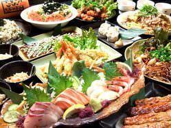 豪華料理で飲み会なら「至福」コース（L.O150分飲み放題付き）